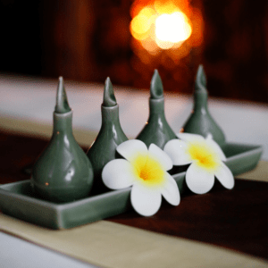 Thai Lamai - salon masażu tajskiego Poznań - zestaw olejków do masażu